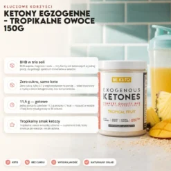 Ketony Egzogenne Tropikalne Owoce – 150g –Beketo