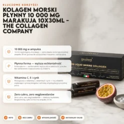 Kolagen Morski Płynny 10 000 mg Marakuja 10x30ml – The Collagen Company