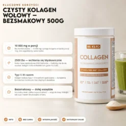 Kolagen Wołowy Czysty Bezsmakowy 500g – Beketo