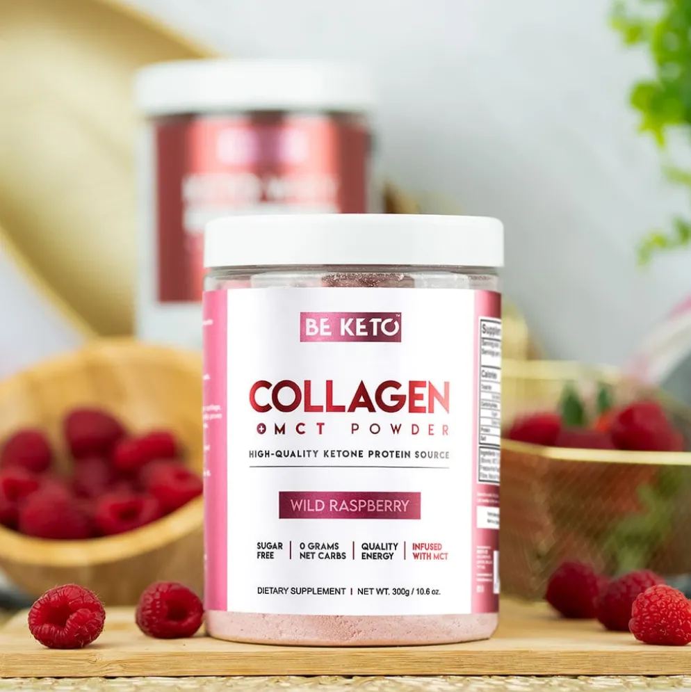 Kolagen z Olejem MCT – Dzika Malina 300g – BeKeto