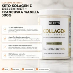Kolagen z Olejem MCT – Francuska Wanilia 300g – BeKeto