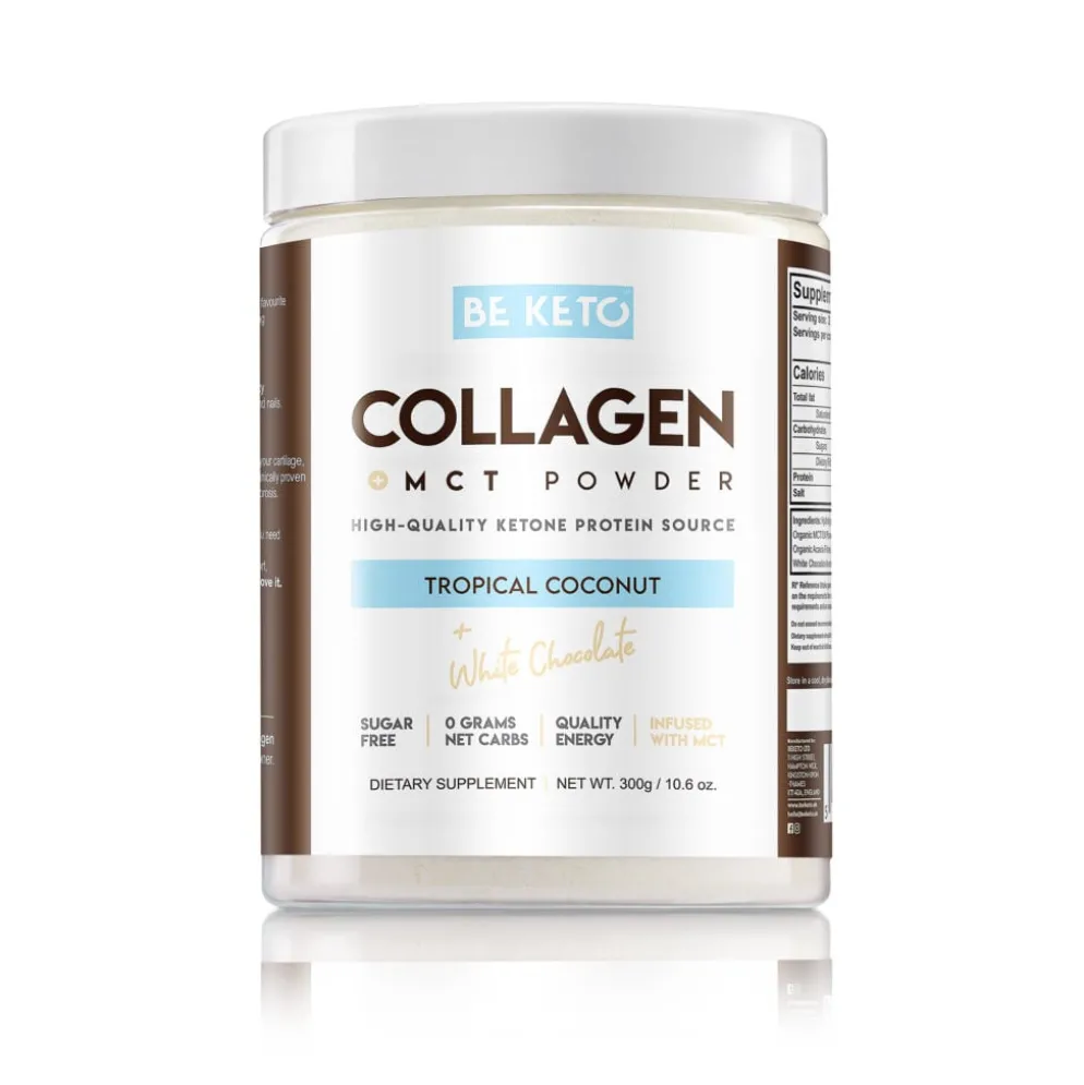 Kolagen z Olejem MCT – Kokos + Biała Czekolada 300g – BeKeto