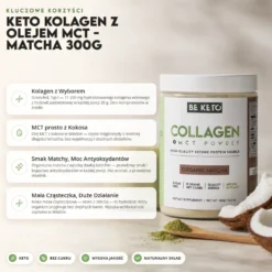 Kolagen z Olejem MCT – Matcha 300g – BeKeto