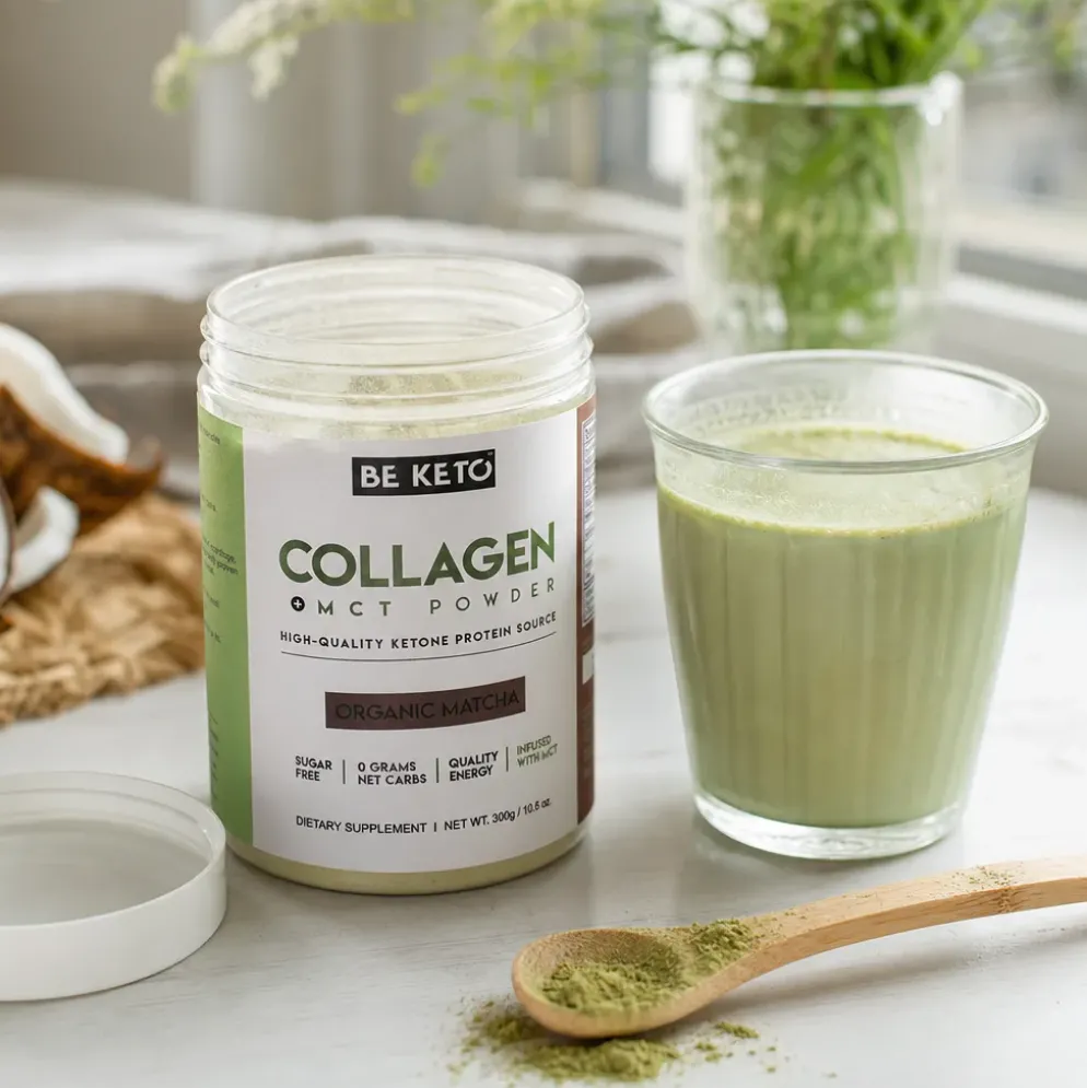 Kolagen z Olejem MCT – Matcha 300g – BeKeto