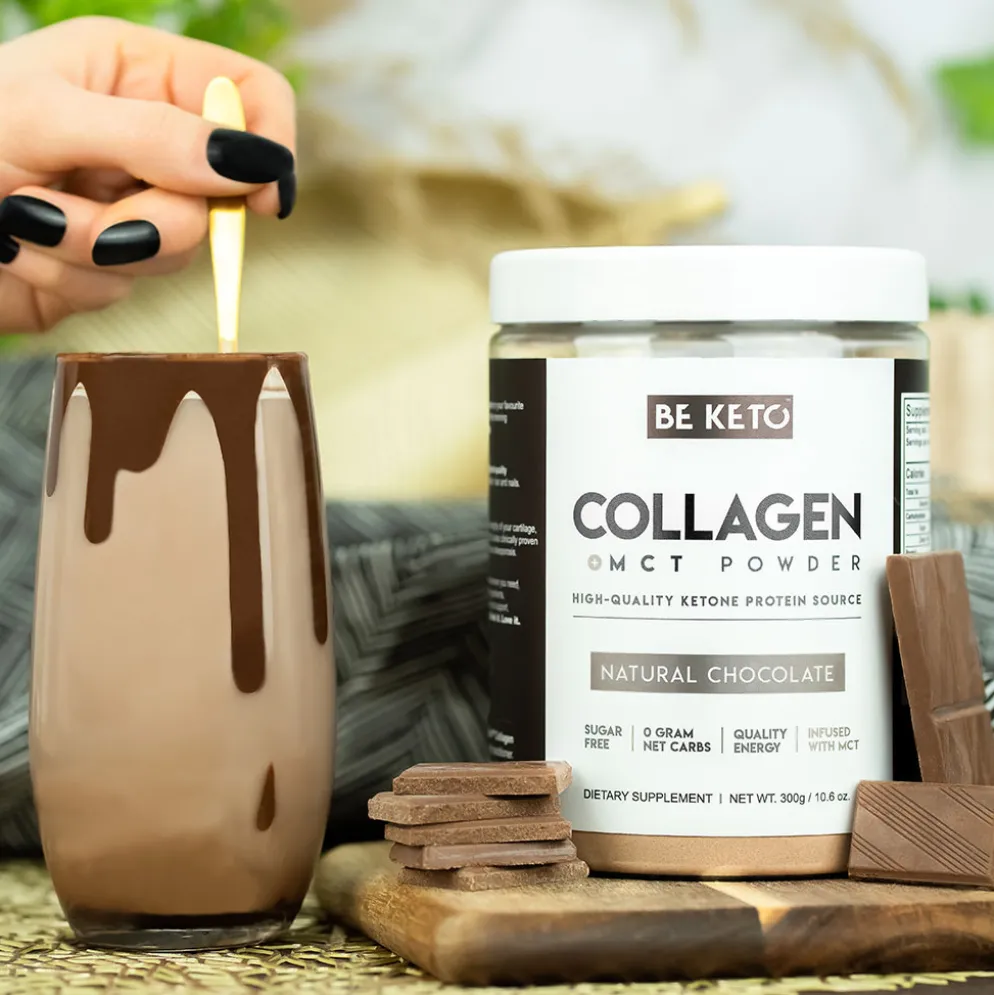 Kolagen z Olejem MCT – Naturalna Czekolada 300g – BeKeto