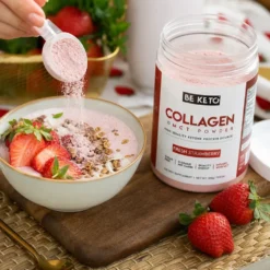 Kolagen z Olejem MCT – Świeża Truskawka 300g – BeKeto