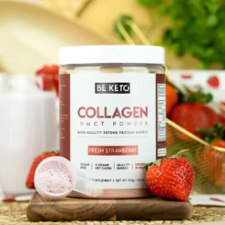 Kolagen z Olejem MCT – Świeża Truskawka 300g – BeKeto