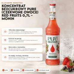 Koncentrat Bezcukrowy PURE (Czerwone Owoce) Red Fruits 0,7l – Monin