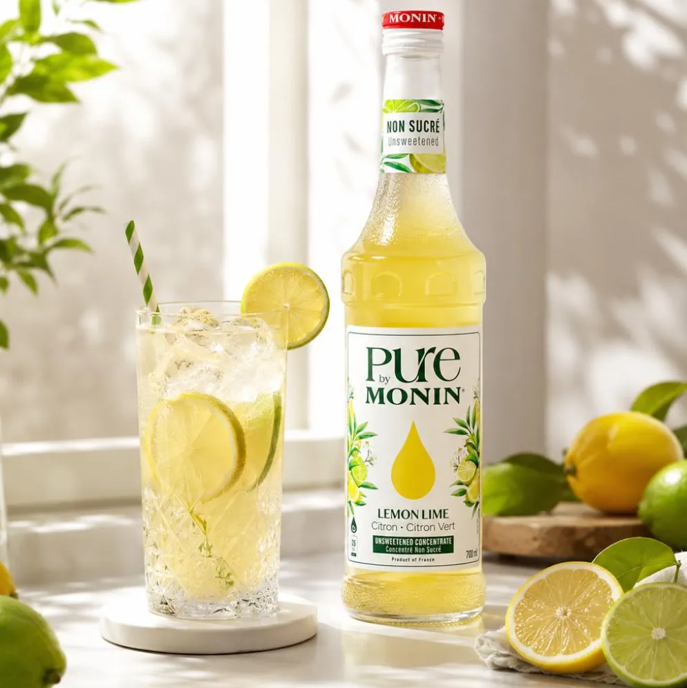 Koncentrat Bezcukrowy PURE (Cytryna Limonka) Lemon Lime 0,7l – Monin
