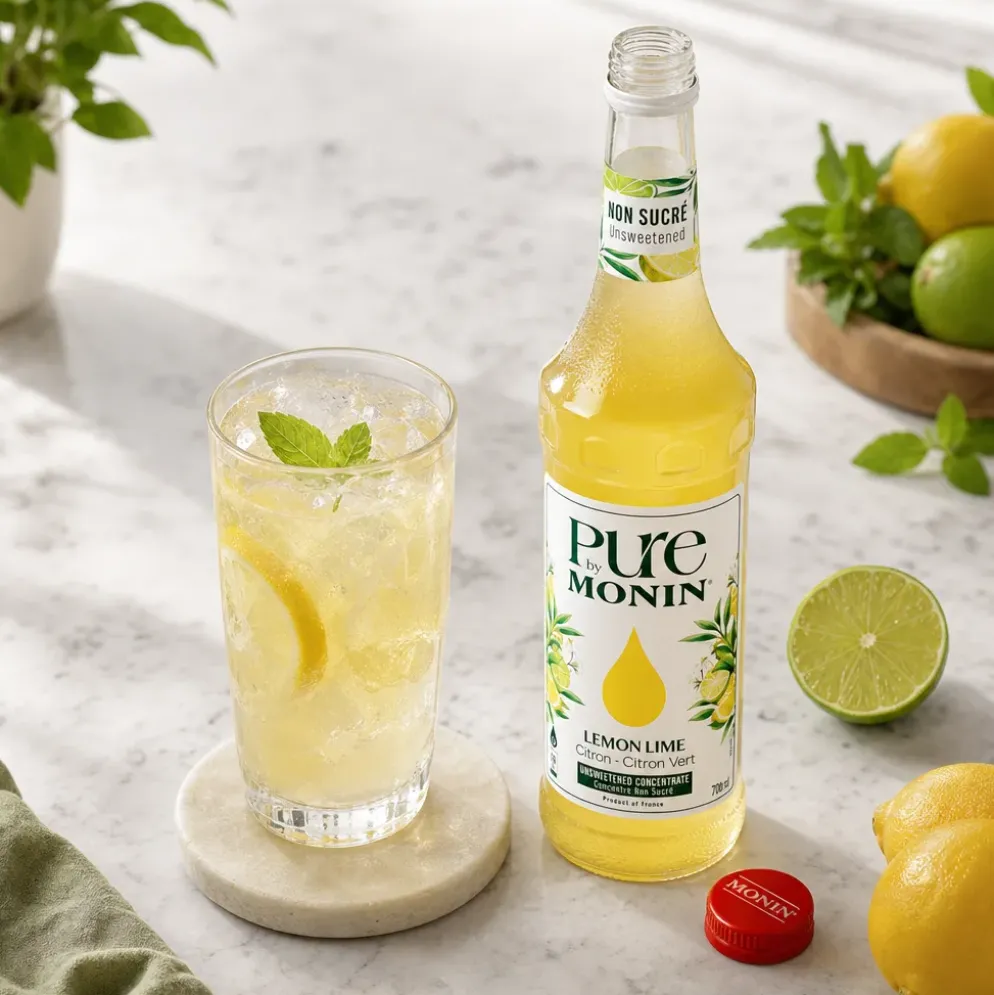 Koncentrat Bezcukrowy PURE (Cytryna Limonka) Lemon Lime 0,7l – Monin