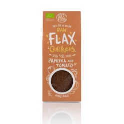 Krakersy Keto BIO – Flax Crackers Pomidor i Papryka 90g – Diet-Food