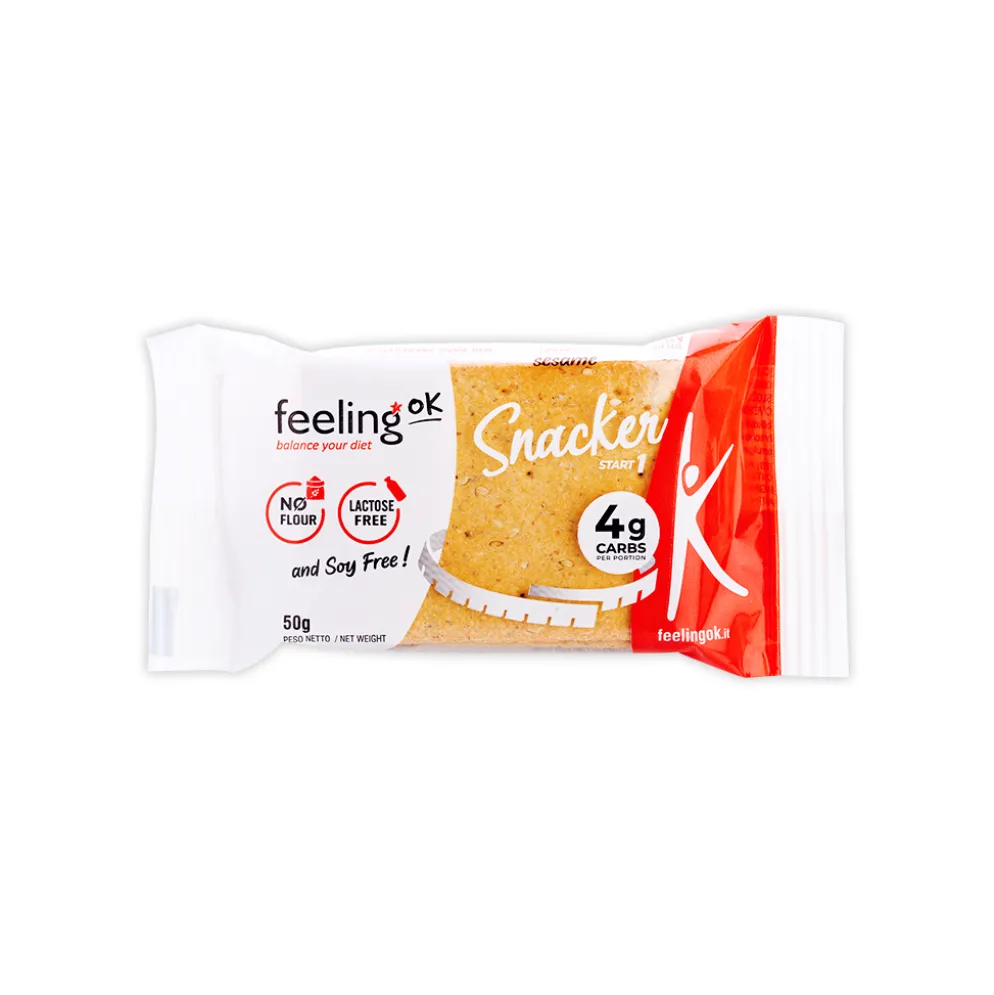 Krakersy Keto – Sezamowe 50g – FeelingOK