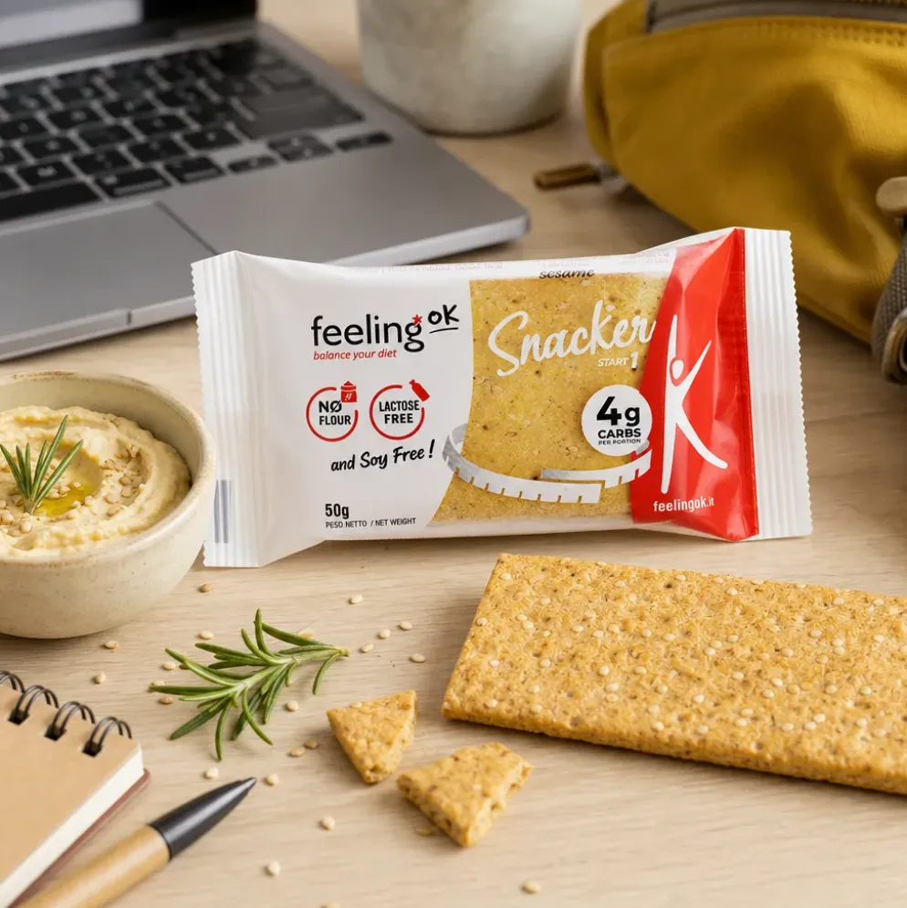 Krakersy Keto – Sezamowe 50g – FeelingOK