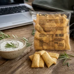 Krakersy Niskowęglowodanowe z Rozmarynem 50g – CiaoCarb