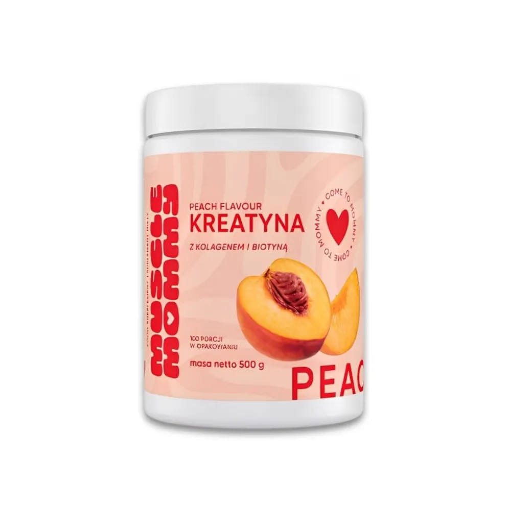 Kreatyna Marine Performance z Kolagenem Rybim Brzoskwinia 500g – Muscle Mommy