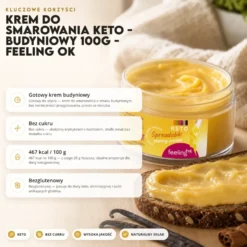 Krem do Smarowania Keto – Budyniowy 100g – Feeling Ok