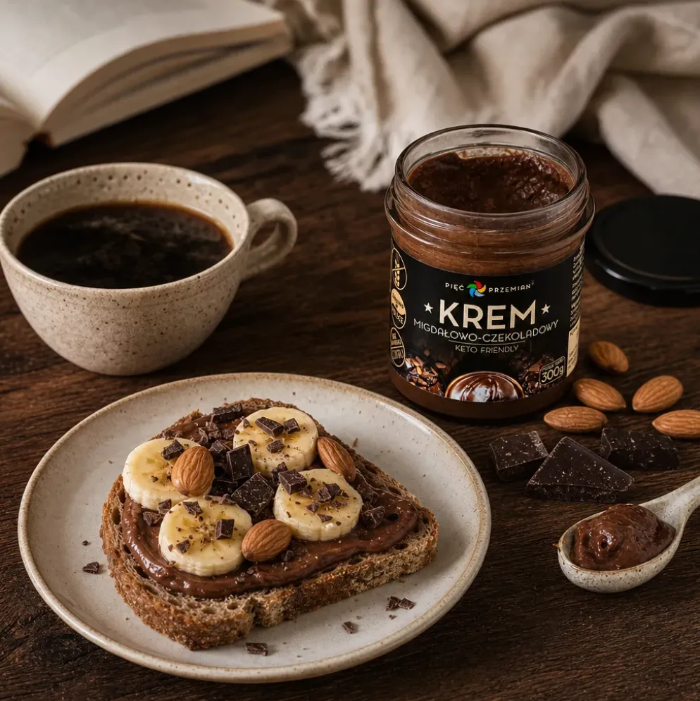 Krem Keto – Migdałowo-Czekoladowy 300g – Pięć Przemian