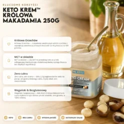 Krem Keto z MCT – Królowa Makadamia 250g – BeKeto