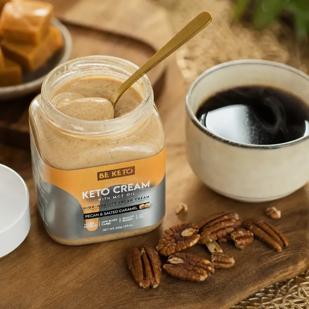 Krem Keto z MCT – Pekan & Słony Karmel 250g – BeKeto