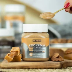 Krem Keto z MCT – Pekan & Słony Karmel 250g – BeKeto