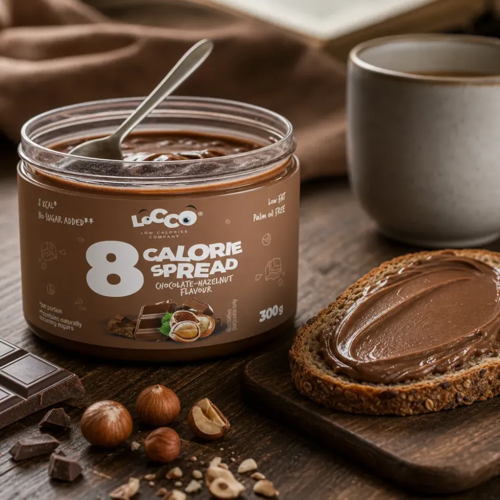 Krem Niskokaloryczny 8 Calories – Czekolada Orzech 300g – Locco