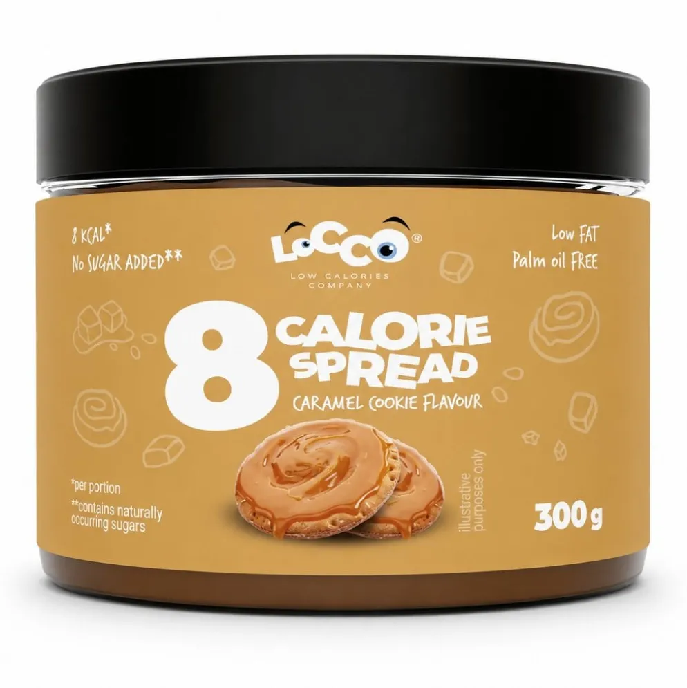 Krem Niskokaloryczny 8 Calories – Ciastko Karmelowe 300g – Locco