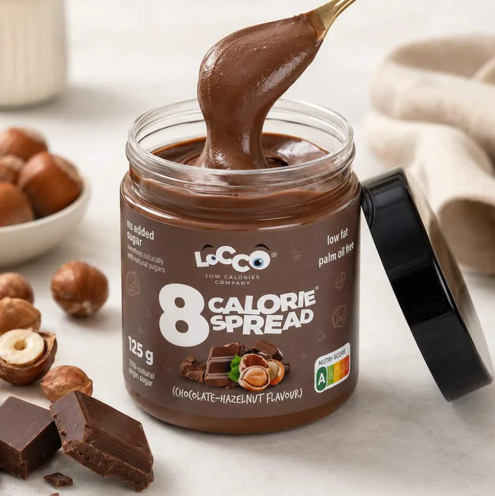 Krem Niskokaloryczny 8 Calories – Czekolada Orzech 125g – Locco