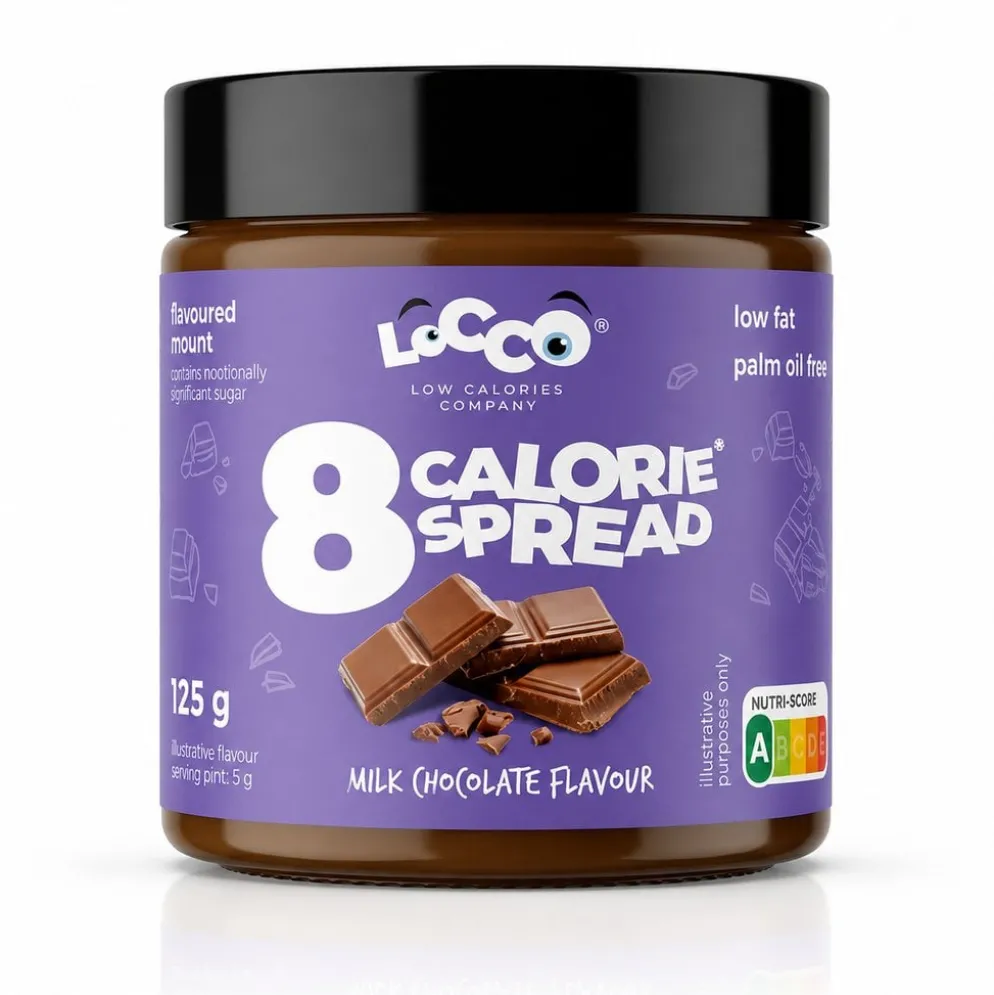 Krem Niskokaloryczny 8 Calories – Mleczna Czekolada 125g – Locco