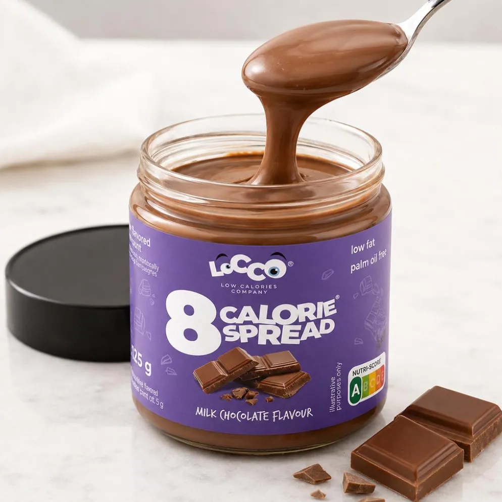 Krem Niskokaloryczny 8 Calories – Mleczna Czekolada 125g – Locco