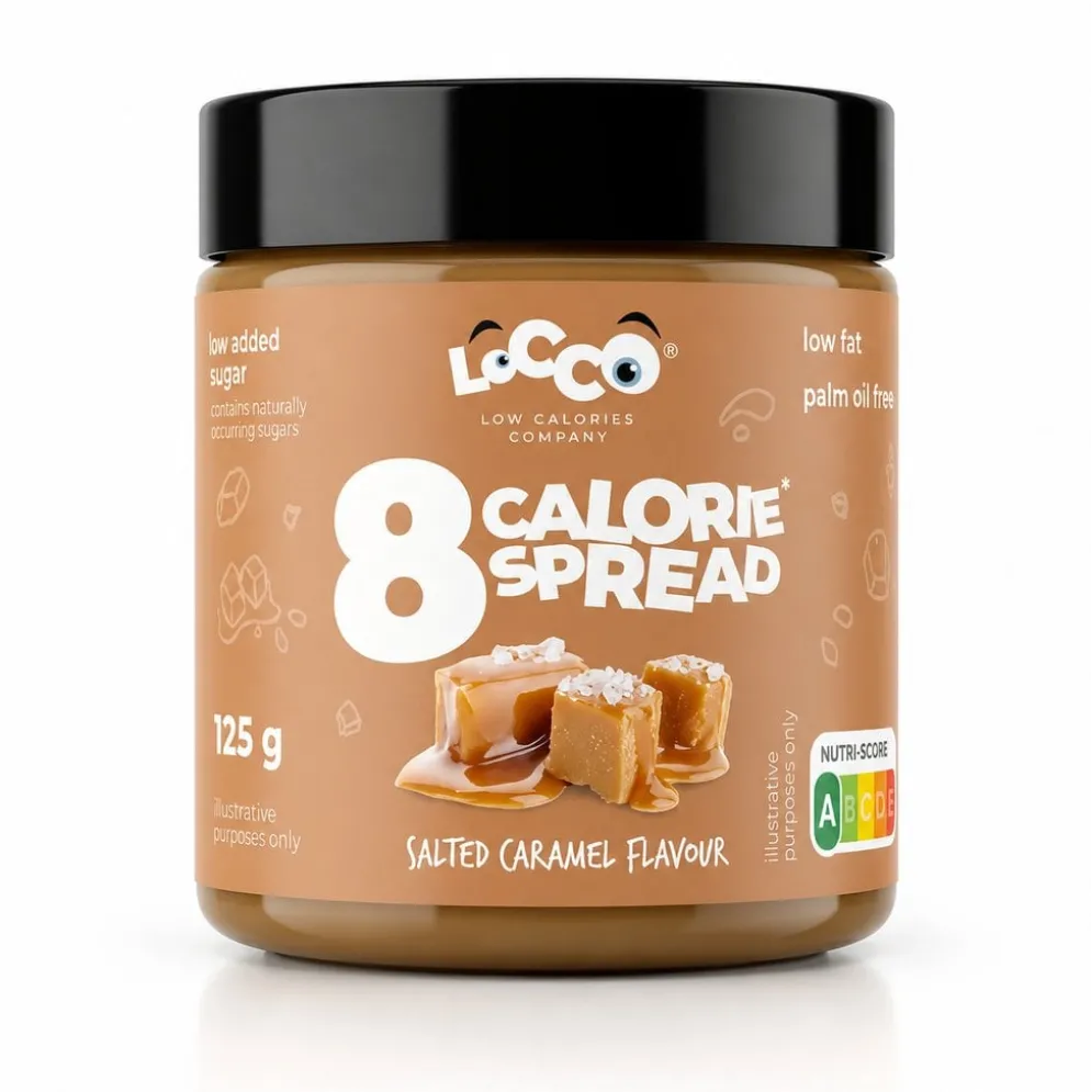 Krem Niskokaloryczny 8 Calories – Słony Karmel 125g – Locco