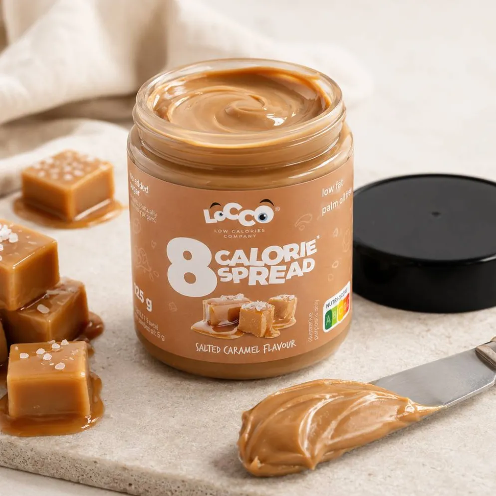 Krem Niskokaloryczny 8 Calories – Słony Karmel 125g – Locco