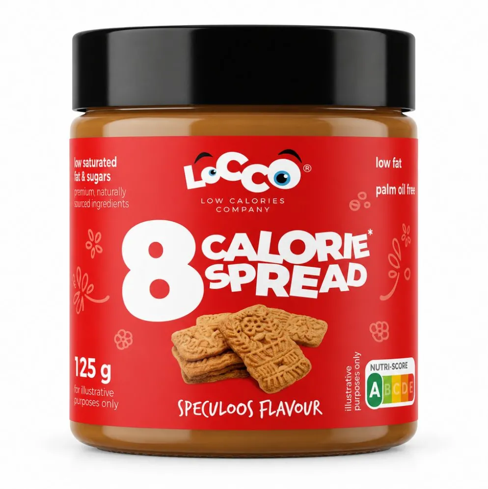 Krem Niskokaloryczny 8 Calories – Ciastko Korzenne Speculoos 125g – Locco