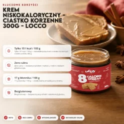 Krem Niskokaloryczny 8 Calories – Ciastko Korzenne Speculoos 300g – Locco