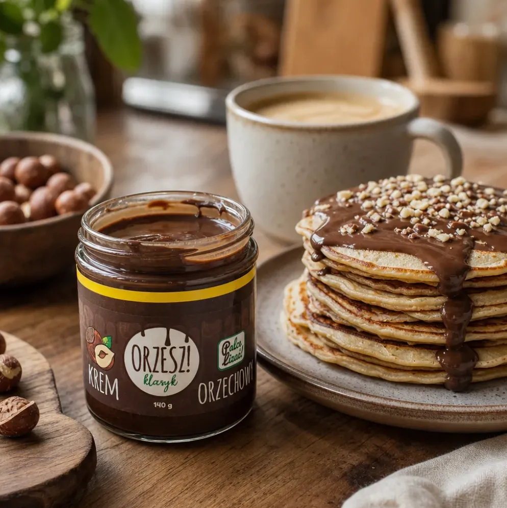 Krem Orzechowy Chrupiący ORZESZ! 140g – Palce Lizać