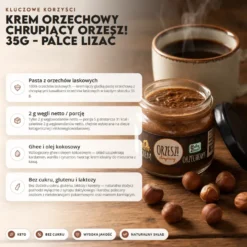 Krem Orzechowy Chrupiący ORZESZ! 35g – Palce Lizać