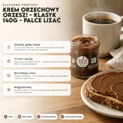 Krem Orzechowy ORZESZ! – Klasyk 140g – Palce Lizać