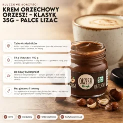 Krem Orzechowy ORZESZ! – Klasyk 35g – Palce Lizać