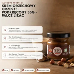 Krem Orzechowy ORZESZ! – Podkręcony 35g – Palce Lizać