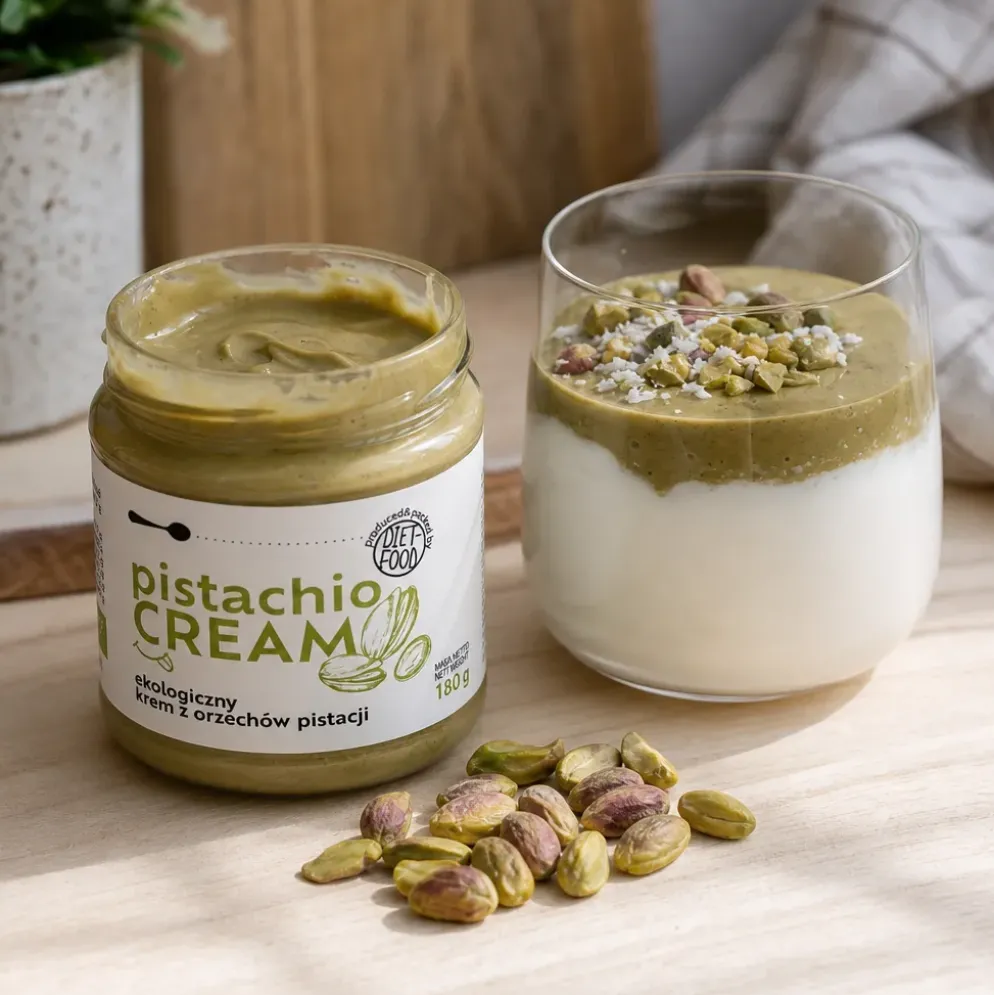 Krem z Orzechów Pistacji BIO 180g – Diet-Food