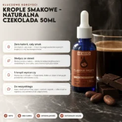 Krople Smakowe – Naturalna Czekolada 50ml – Beketo