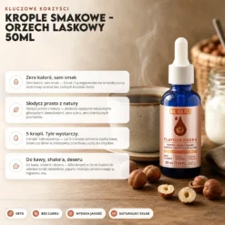 Krople Smakowe – Orzech Laskowy 50ml – Beketo