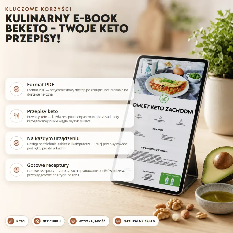 Kulinarny E-Book BeKeto – Twoje keto przepisy!