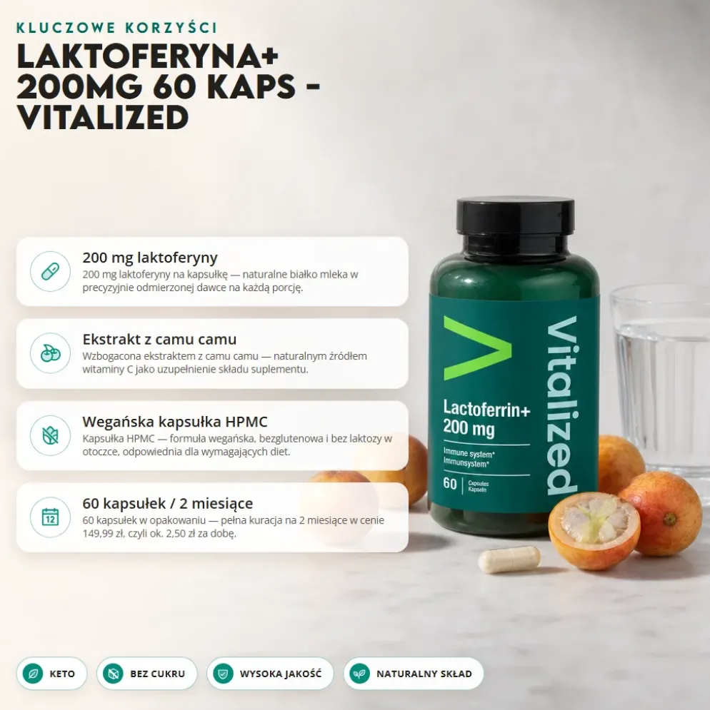 Laktoferyna+ 200mg 60 kaps – Vuzimo