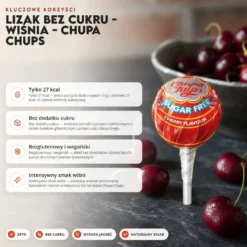 Lizak Bez Cukru – Wiśnia – Chupa Chups