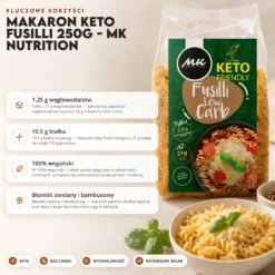 Makaron Keto Fusilli 250g – MK Nutrition