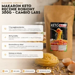 Makaron Keto Ręcznie Robiony 300g – Cambio Labs