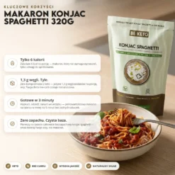 Makaron Konjac BIO Spaghetti 320g – BeKeto