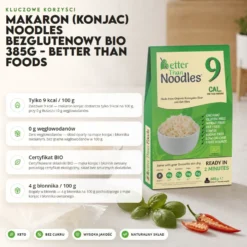 Makaron (Konjac) Noodles Bezglutenowy BIO 385g – Better Than Foods