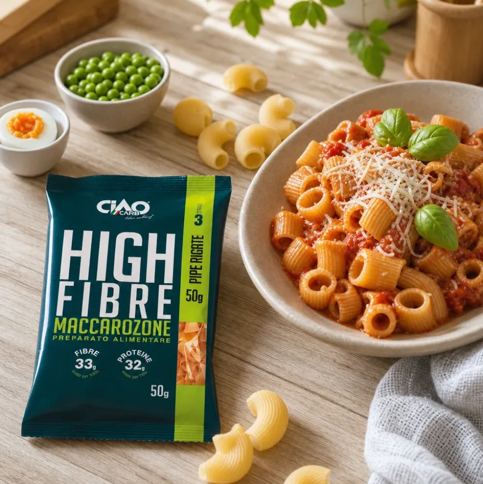 Makaron Pipe Rigate High Fibre 50g – Ciao Carb