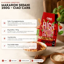 Makaron Sedani 250g – Ciao Carb